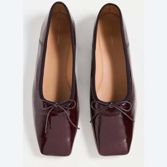 Mansur Gavriel Shoes - Mansur Gavriel Patent Wine Burgundy Ballet Flats